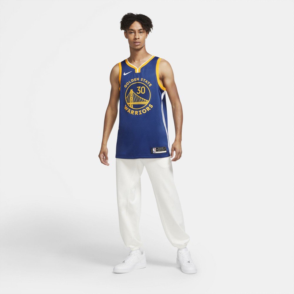 Golden State Warriors Nike Icon Authentic Maillot d'équipe de NBA - Stephen  Curry - Homme