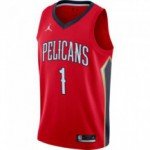 Color Red of the product Maillot NBA Zion Williamson Pelicans Statement...