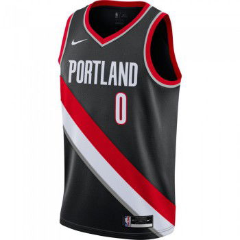 Maillot Damian Lillard Trail Blazers Icon Edition 2020 black/university red/lillard damian NBA | Nike