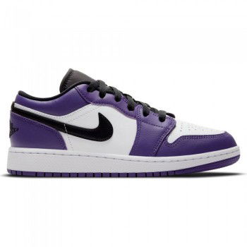 Baskets Lifestyle Basket4Ballers Court Purple Air Jordan 1 Low Multicolore Court Purple