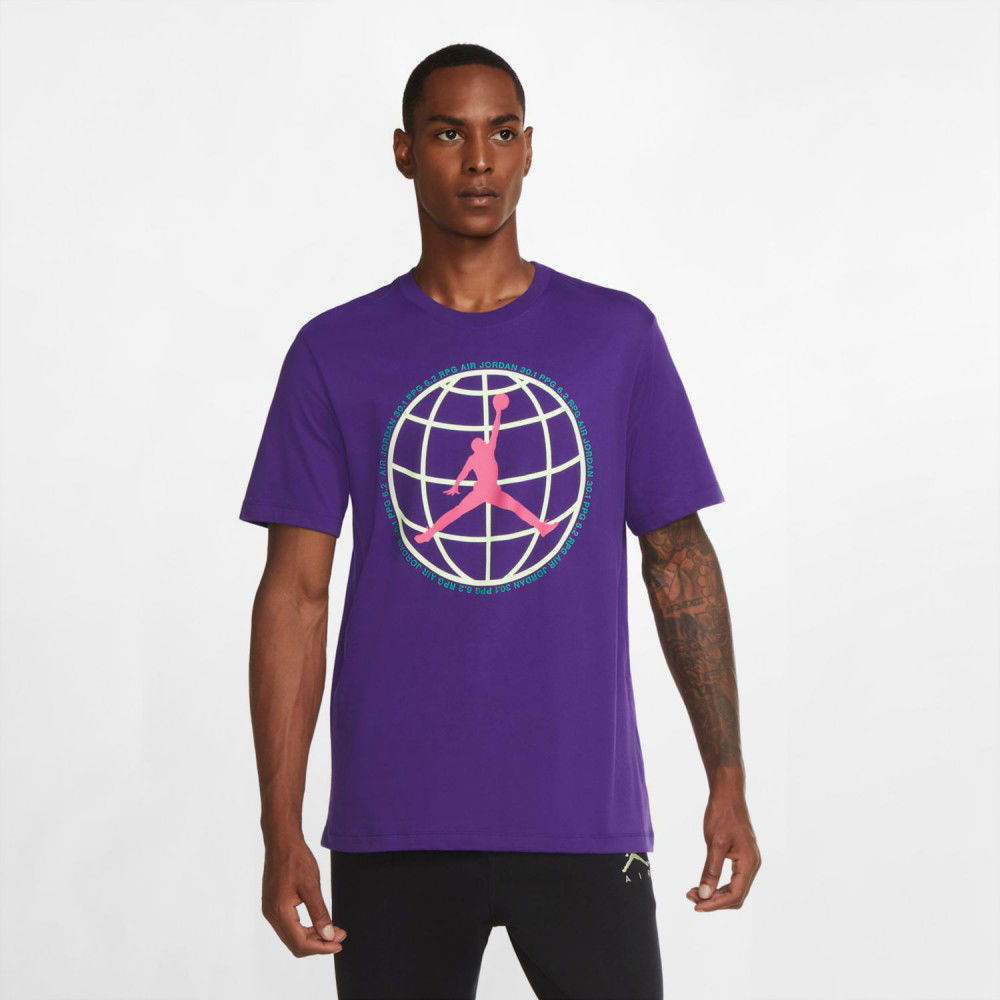 T-shirt Jordan Winter Utility Jumpman court purple - Basket4Ballers