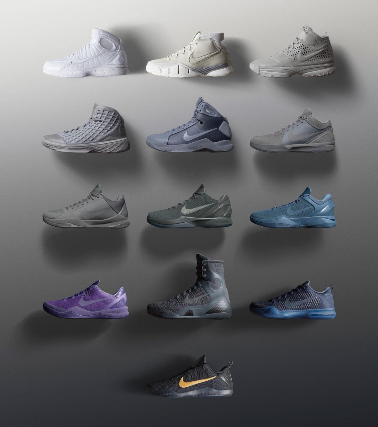 Nike dévoile le Black Mamba Pack : 13 chaussures en l'honneur de Kobe Bryant